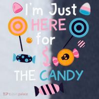 I'm Just Here For The Candy Cute Halloween Candy Party Sport-Tek Competitor United Soccer Jersey thumb 4