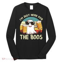 I'm Just Here For The Boos Funny Halloween Beer Lovers Drink Long Sleeve Shirt thumb 0