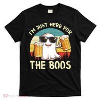 I'm Just Here For The Boos Funny Halloween Beer Lovers Drink T-Shirt thumb 0