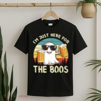 I'm Just Here For The Boos Funny Halloween Beer Lovers Drink T-Shirt thumb 2