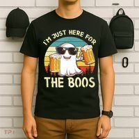 I'm Just Here For The Boos Funny Halloween Beer Lovers Drink T-Shirt thumb 6