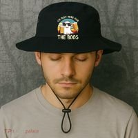 I'm Just Here For The Boos Funny Halloween Beer Lovers Drink Bucket Hat thumb 2