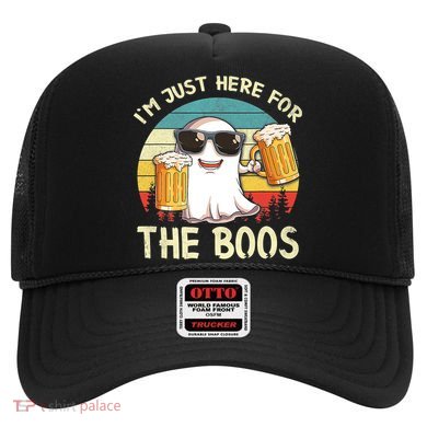 I'm Just Here For The Boos Funny Halloween Beer Lovers Drink Hat