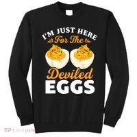IM Just Here For The Deviled Eggs Sweatshirt thumb 0