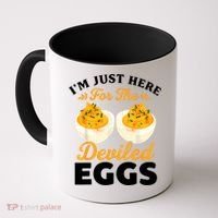 IM Just Here For The Deviled Eggs Coffee Mug thumb 0
