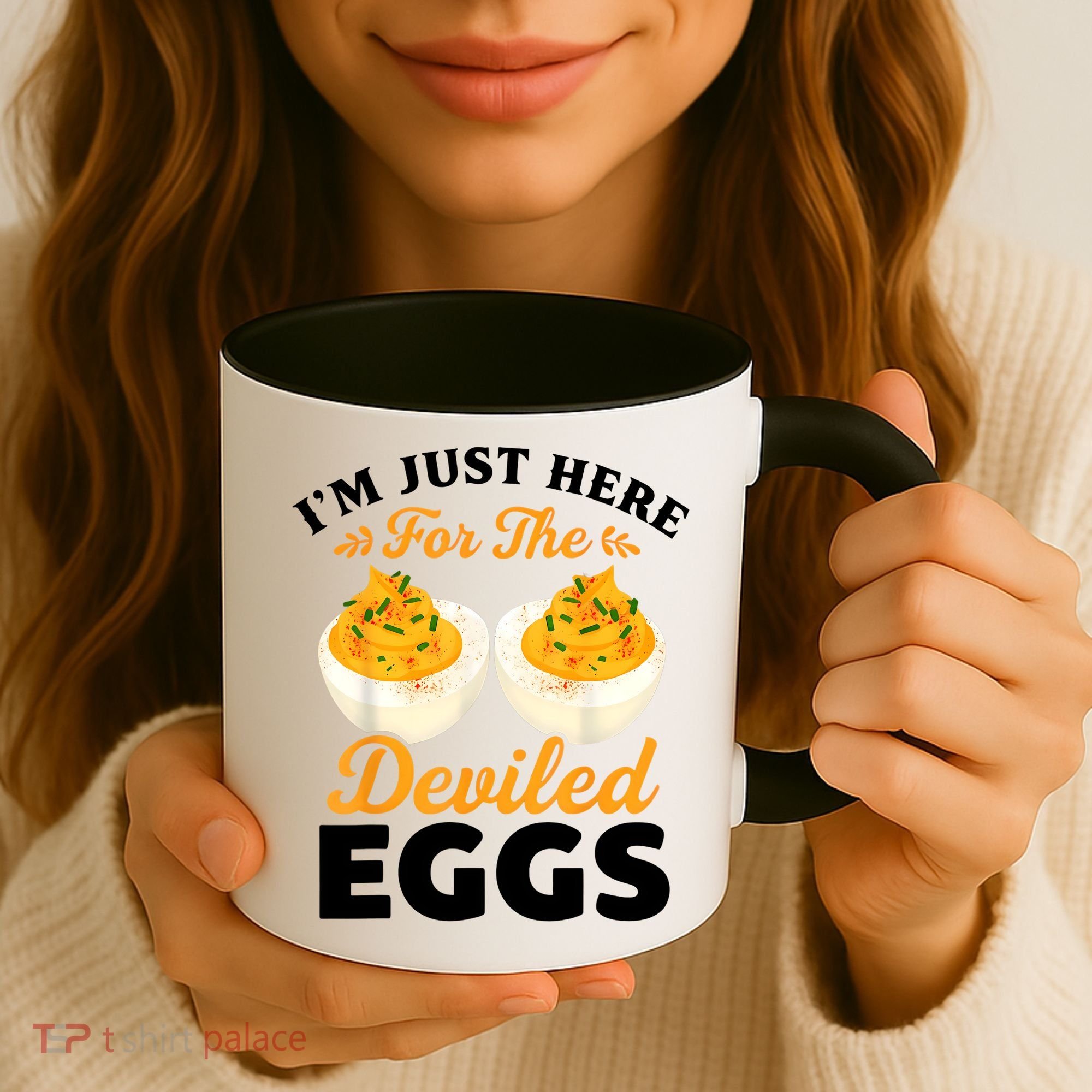 IM Just Here For The Deviled Eggs Coffee Mug