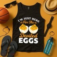 IM Just Here For The Deviled Eggs Tank Top thumb 4