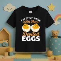 IM Just Here For The Deviled Eggs Toddler T-Shirt thumb 3