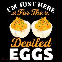 IM Just Here For The Deviled Eggs Kids Sweatshirt thumb 2