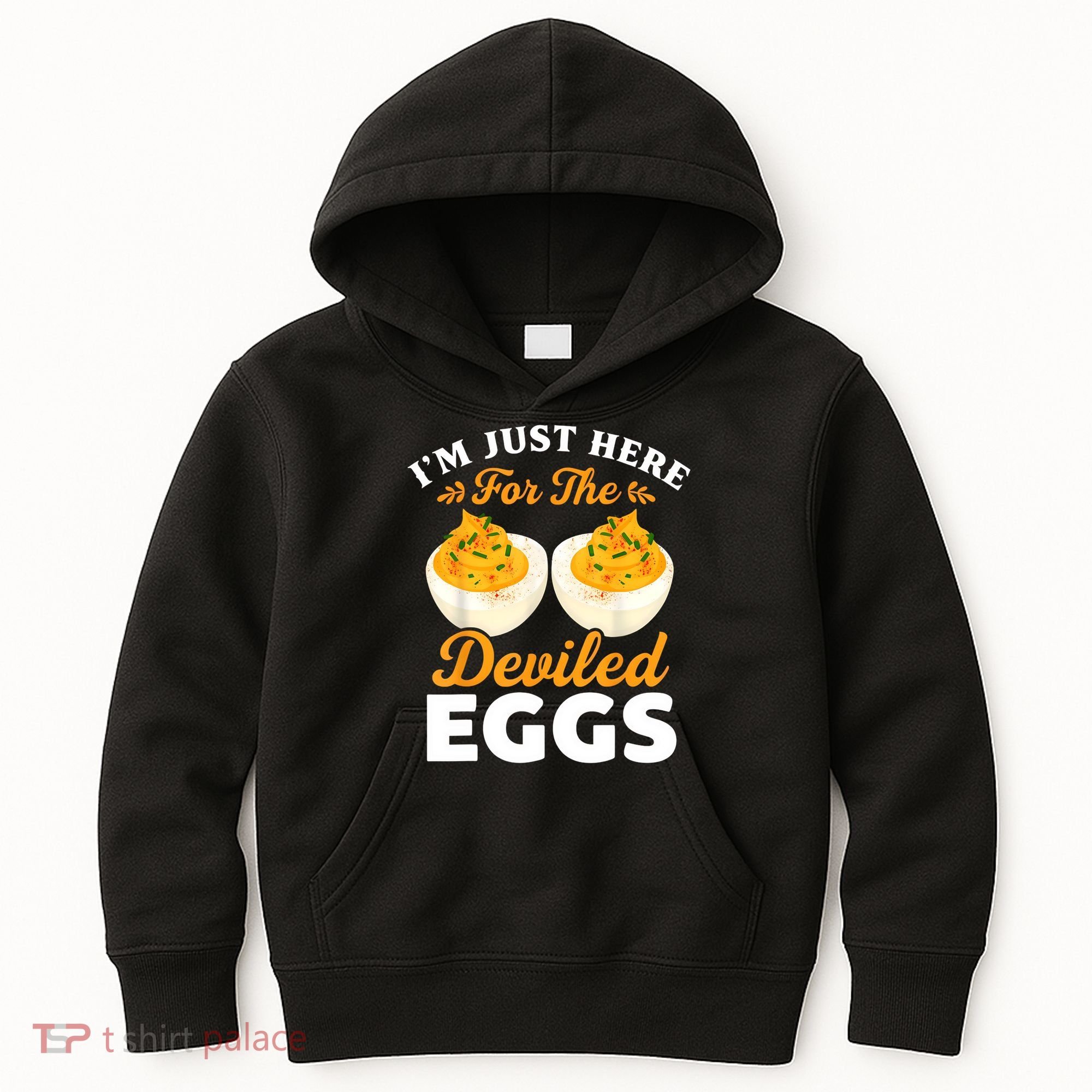 IM Just Here For The Deviled Eggs Kids Hoodie
