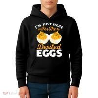 IM Just Here For The Deviled Eggs Kids Hoodie thumb 4