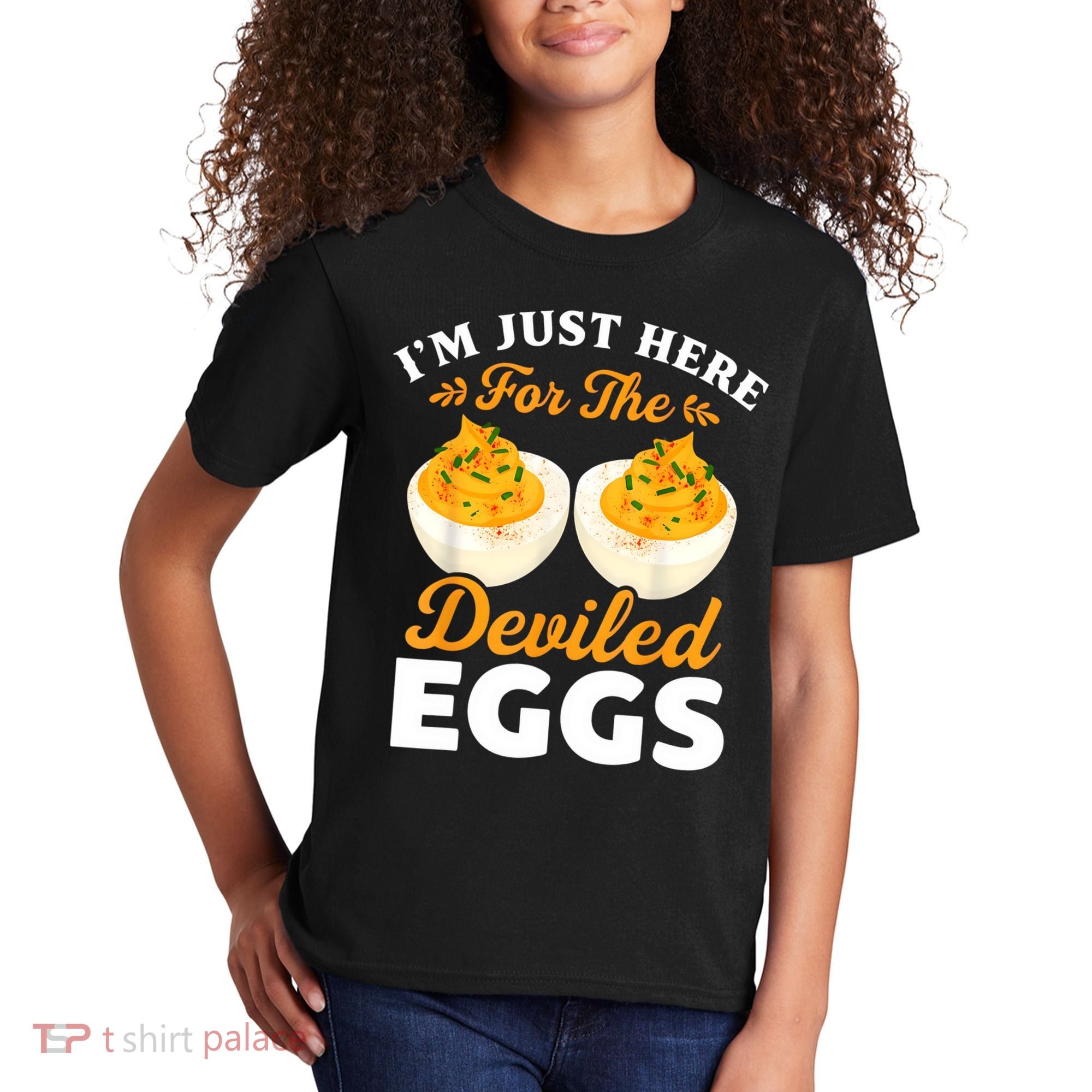 IM Just Here For The Deviled Eggs Kids T-Shirt