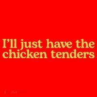 I'll Just Have The Chicken Tenders Funny Santa Hat thumb 1
