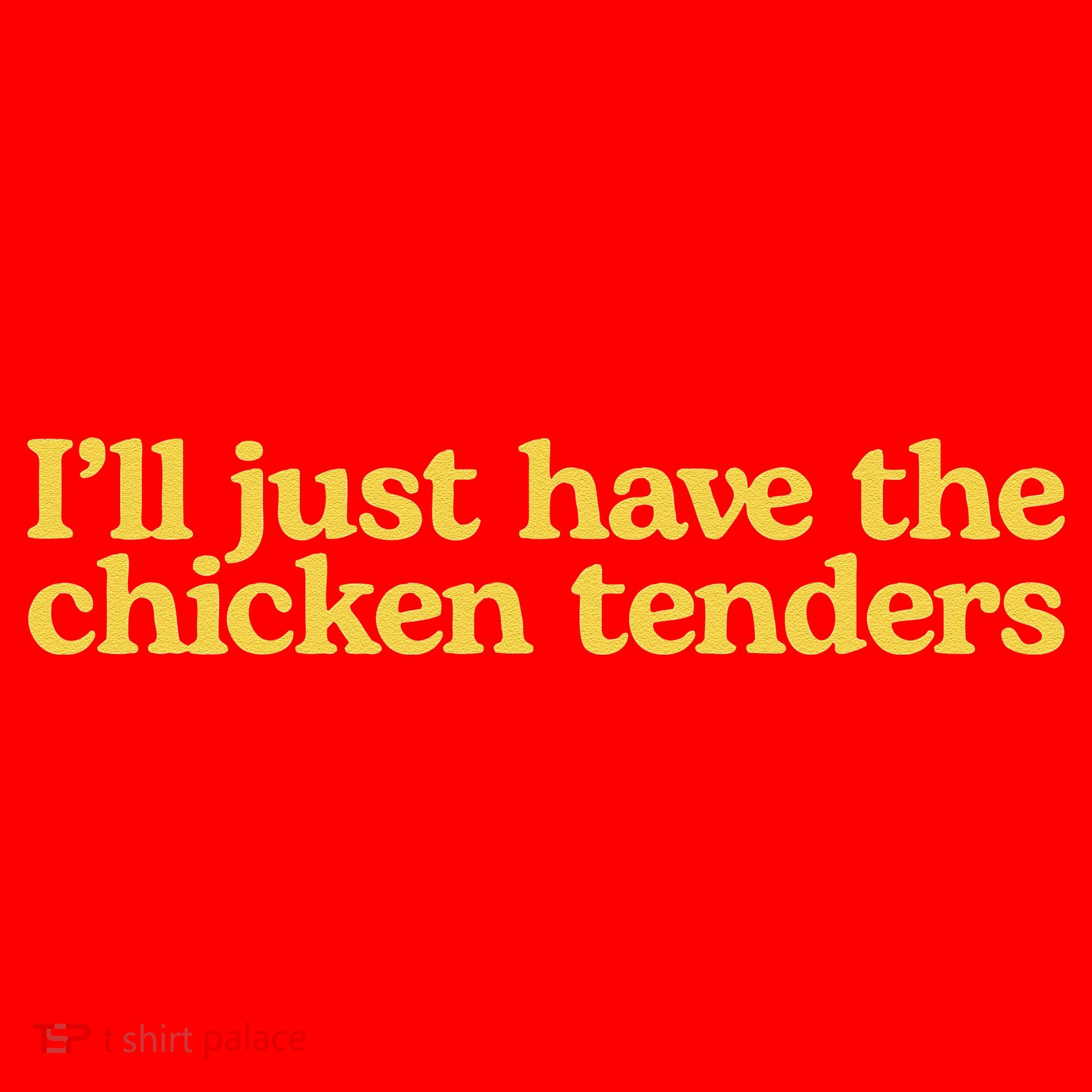 I'll Just Have The Chicken Tenders Funny Santa Hat