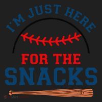 IM Just Here For The Snacks Funny Baseball Season Softball Women's Sweatshirt thumb 2