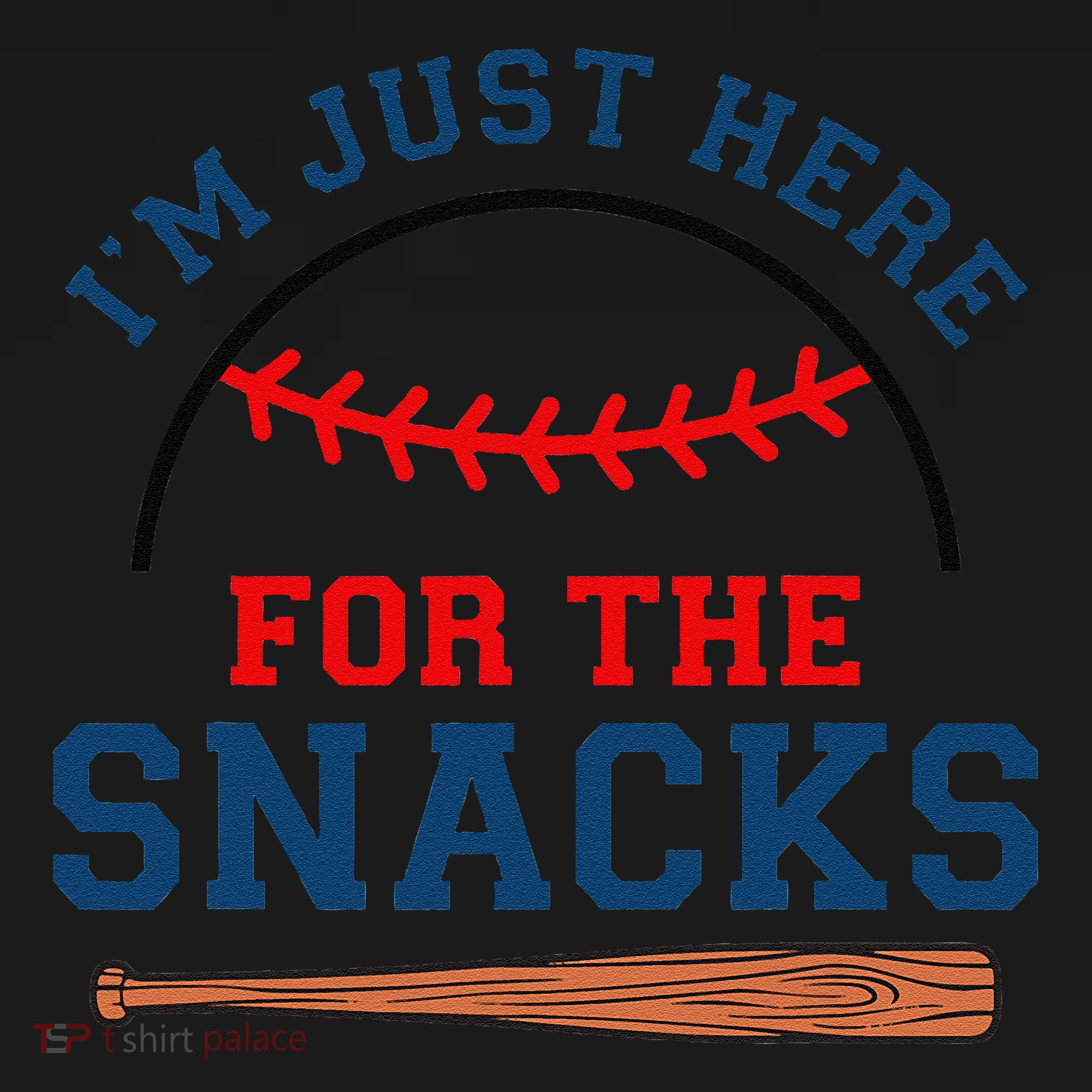 IM Just Here For The Snacks Funny Baseball Season Softball Women's Hoodie