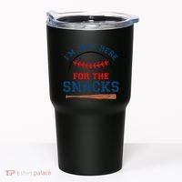 IM Just Here For The Snacks Funny Baseball Season Softball Tumbler thumb 0