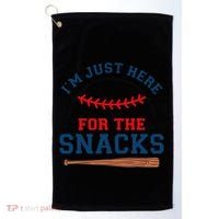 IM Just Here For The Snacks Funny Baseball Season Softball Golf Towel thumb 0