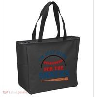 IM Just Here For The Snacks Funny Baseball Season Softball Tote Bag thumb 2