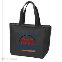 IM Just Here For The Snacks Funny Baseball Season Softball Tote Bag thumb 3