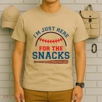 IM Just Here For The Snacks Funny Baseball Season Softball T-Shirt thumb 6