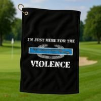 IM Just Here For The Cib Combat Infantryman Badge Grunt Golf Towel thumb 1