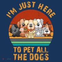 I'm Just Here To Pet All The Dogs Funny Dog Lover Vintage Hat thumb 2