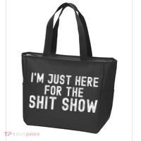 IM Just Here For The Shit Show Funny Joke Rude Slogan Tote Bag thumb 3