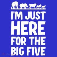 I'm Just Here For The Big Five Africa Safari Family Trip Cute Gift Mousepad thumb 1