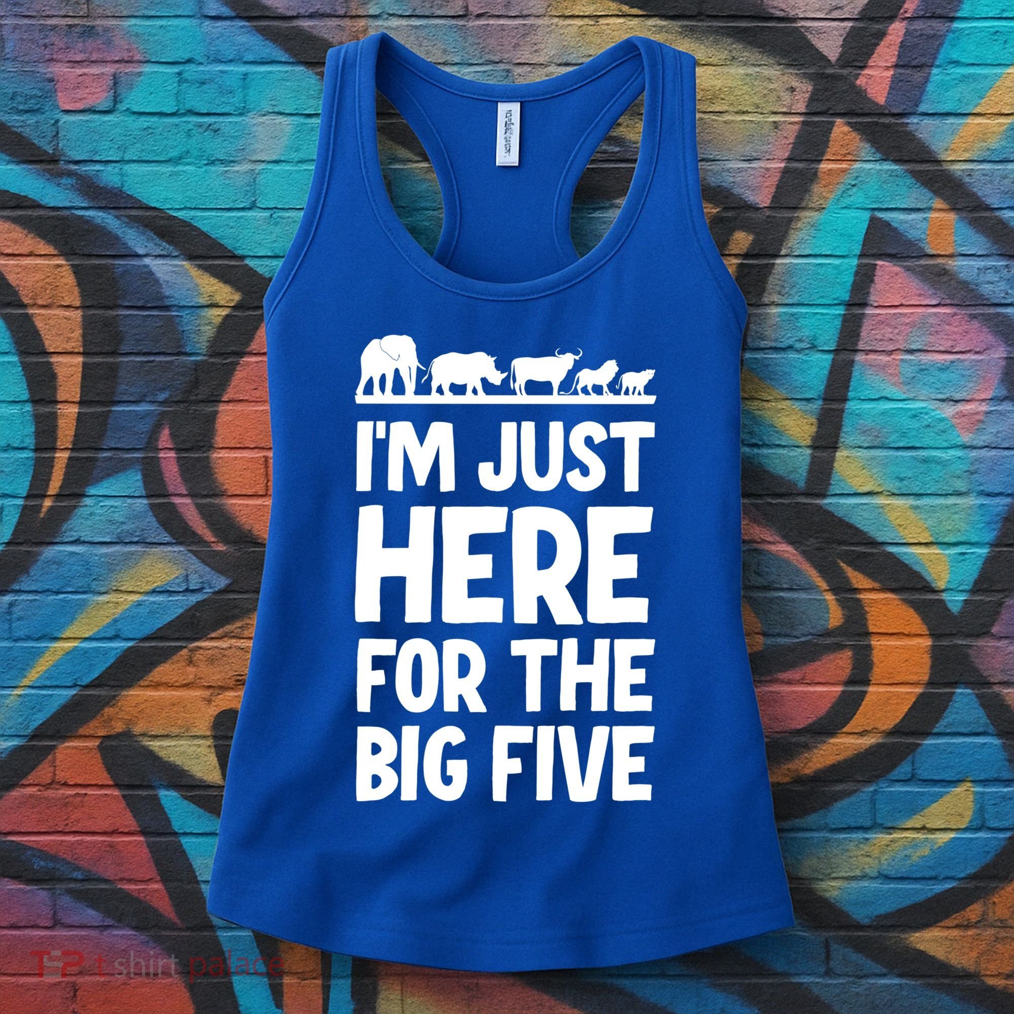 I'm Just Here For The Big Five Africa Safari Family Trip Cute Gift Women's Tank Top
