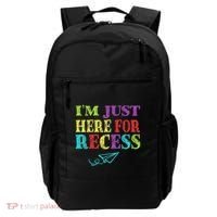 IM Just Here For Recess Funny Back To School Backpack thumb 0