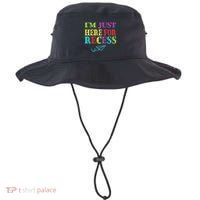 IM Just Here For Recess Funny Back To School Bucket Hat thumb 0
