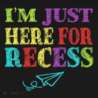 IM Just Here For Recess Funny Back To School Women's Hoodie thumb 2