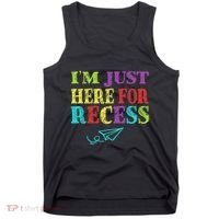IM Just Here For Recess Funny Back To School Tank Top thumb 0