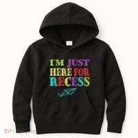 IM Just Here For Recess Funny Back To School Kids Hoodie thumb 0
