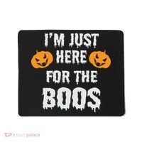 I'm Just Here For The Boos Pumpkin Halloween Day Mousepad thumb 0