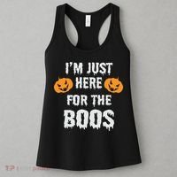 I'm Just Here For The Boos Pumpkin Halloween Day Women's Tank Top thumb 3