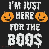 I'm Just Here For The Boos Pumpkin Halloween Day Hat thumb 2