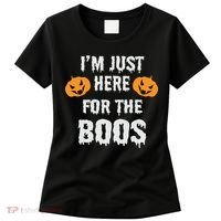 I'm Just Here For The Boos Pumpkin Halloween Day Women's T-Shirt thumb 0