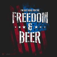 Im Just Here For The Freedom And Beer Funny Patriotic Gift Hat thumb 2