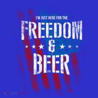 Im Just Here For The Freedom And Beer Funny Patriotic Gift Women's Tank Top thumb 5