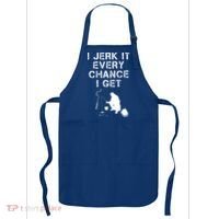 I Jerk It Every Chance I Get Funny Fishing Apron thumb 0