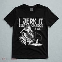 I Jerk It Every Chance I Get Fishing Angling Fisherman T-Shirt thumb 5