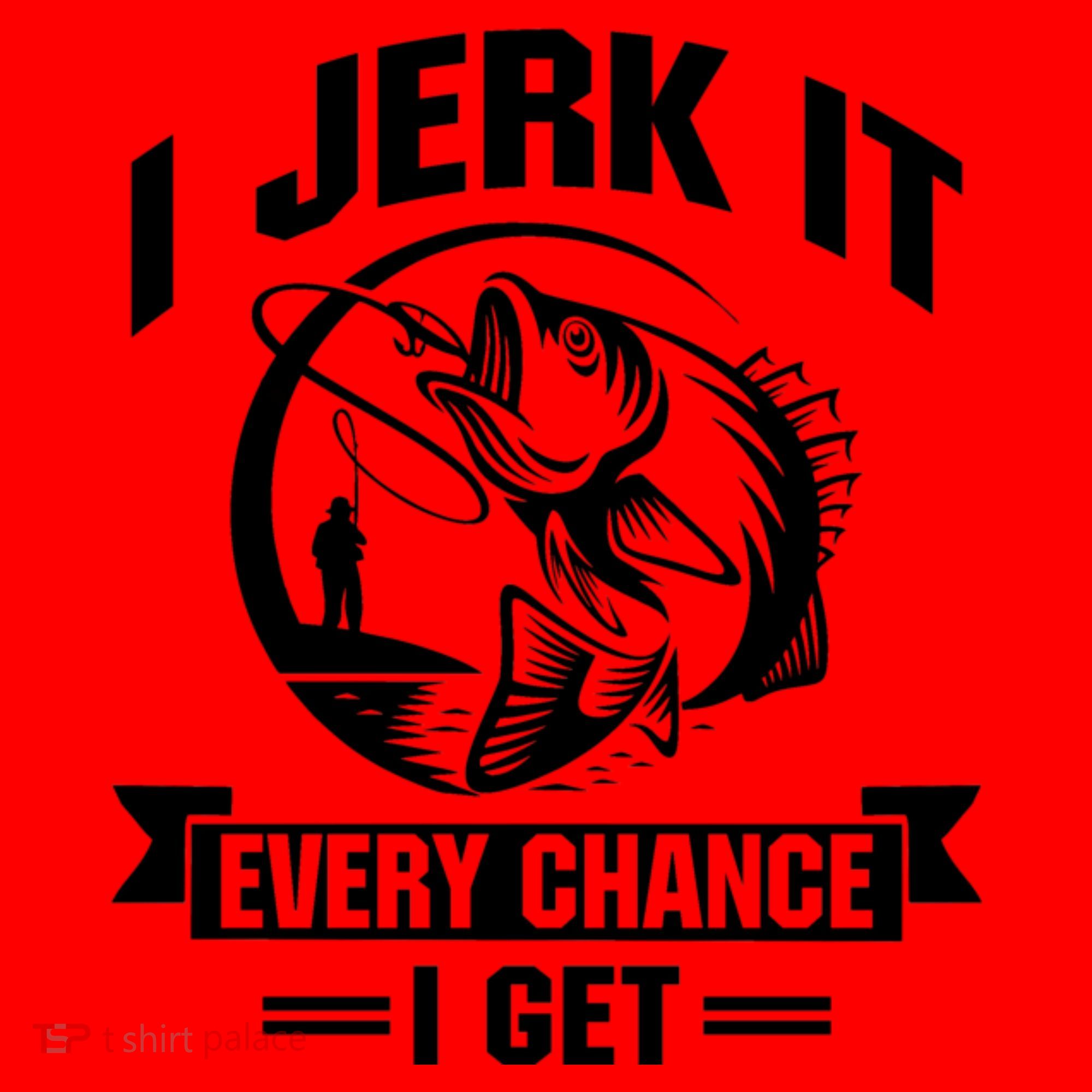 I Jerk It Every Chance I Get Funny Fishing Gift Santa Hat