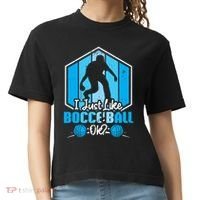 I Just Like Bocce Ball Ok? Bocce Ball Gift Comfort Colors Boxy T-Shirt thumb 0