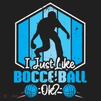 I Just Like Bocce Ball Ok? Bocce Ball Gift Beanie thumb 2