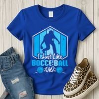I Just Like Bocce Ball Ok? Bocce Ball Gift Women's T-Shirt thumb 3