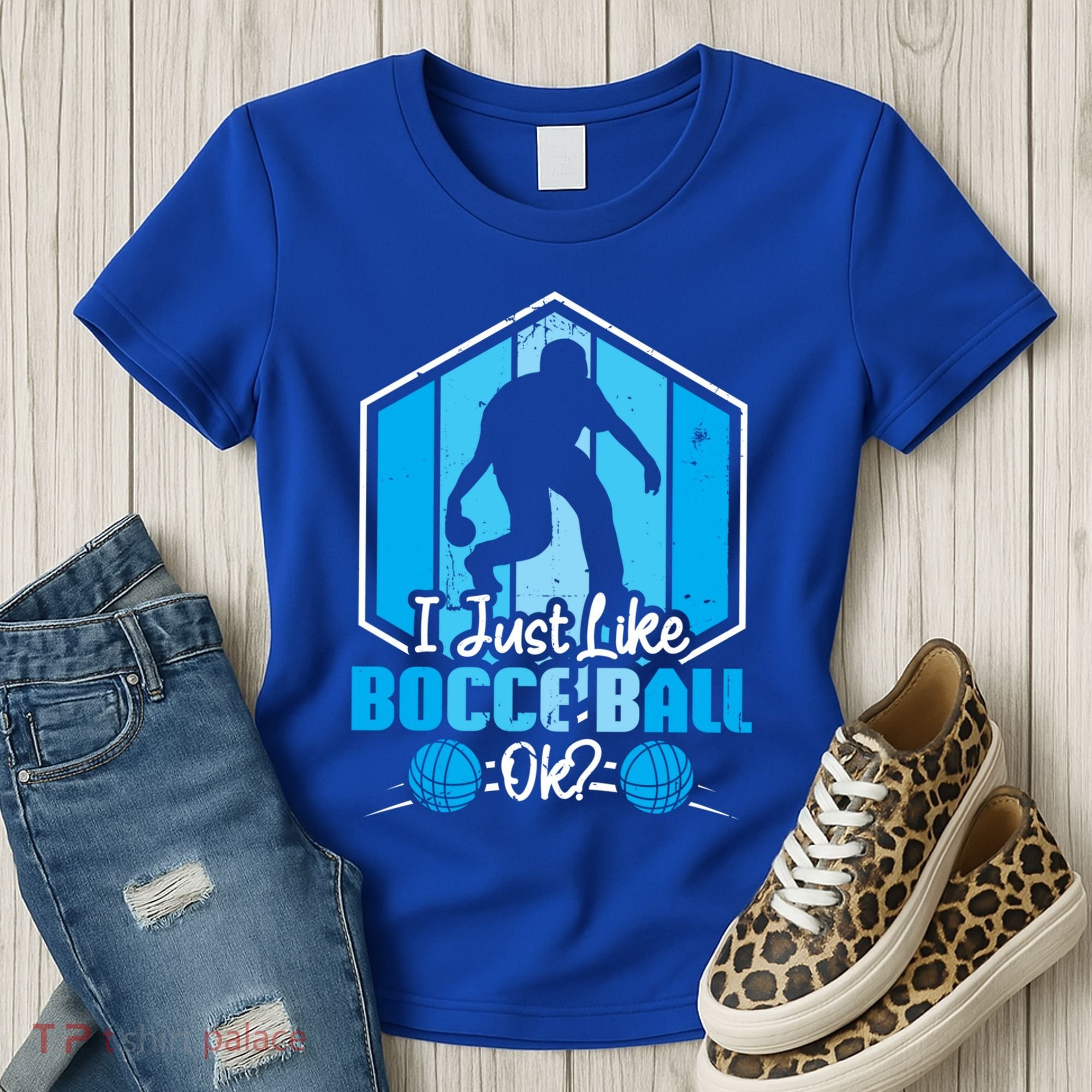 I Just Like Bocce Ball Ok? Bocce Ball Gift Women's T-Shirt