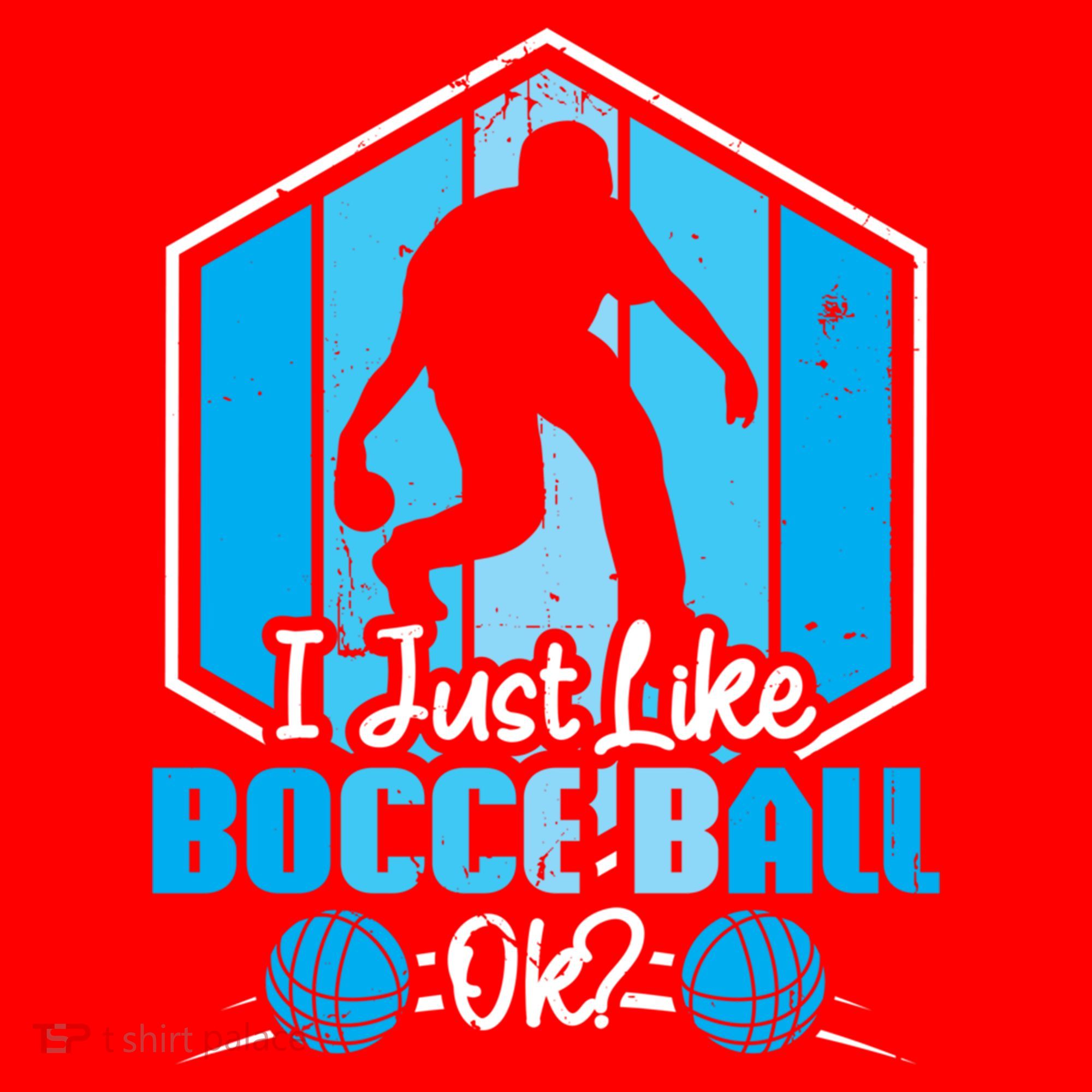 I Just Like Bocce Ball Ok? Bocce Ball Gift Santa Hat