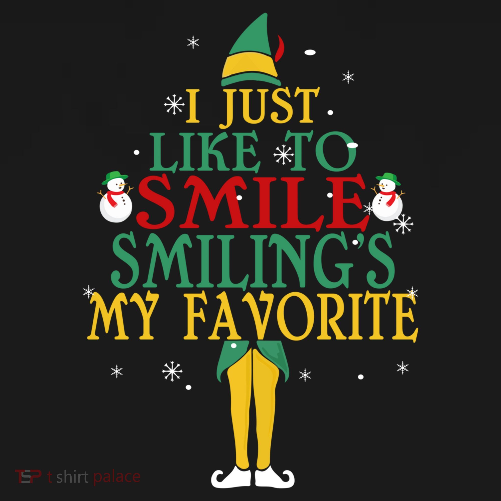 I Just Like To Smile Smilings My Favorite Christmas Elf Apron